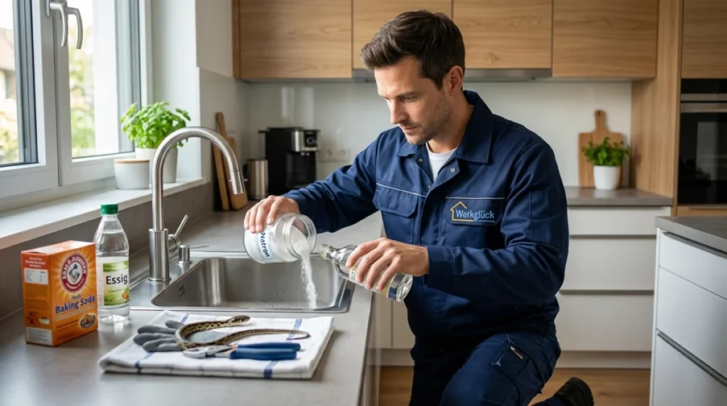 Rohrreinigung Hausmittel: Natron und Essig