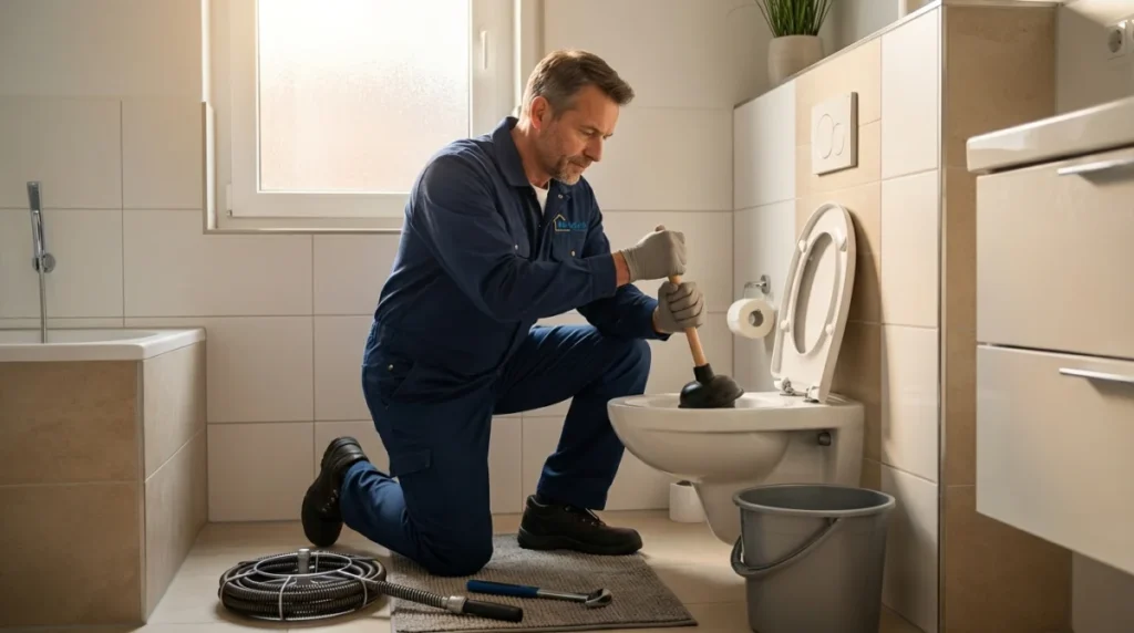 Verstopfte Toilette: Sofortmaßnahmen ohne Profi