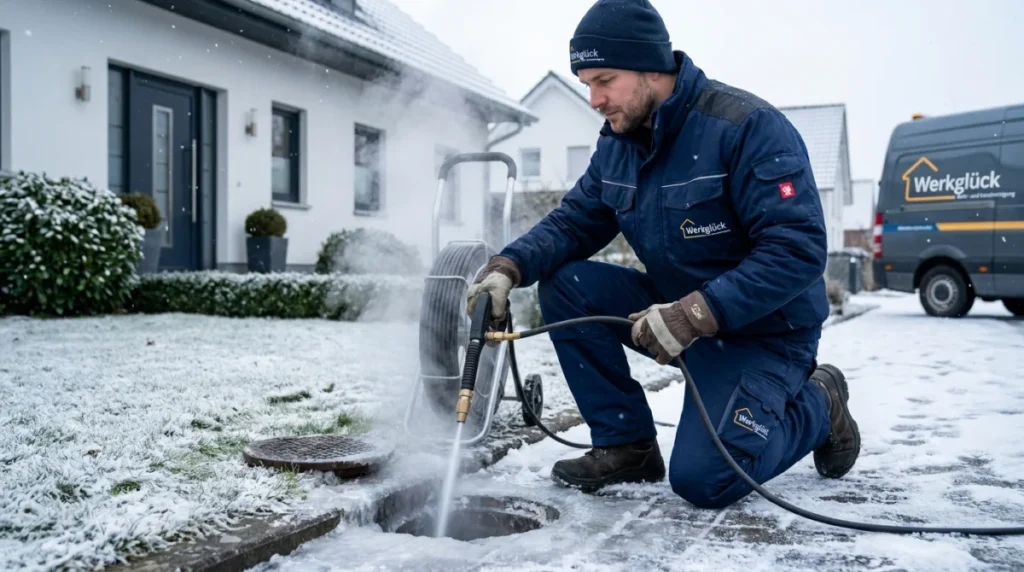 Rohrreinigung im Winter: Besondere Herausforderungen