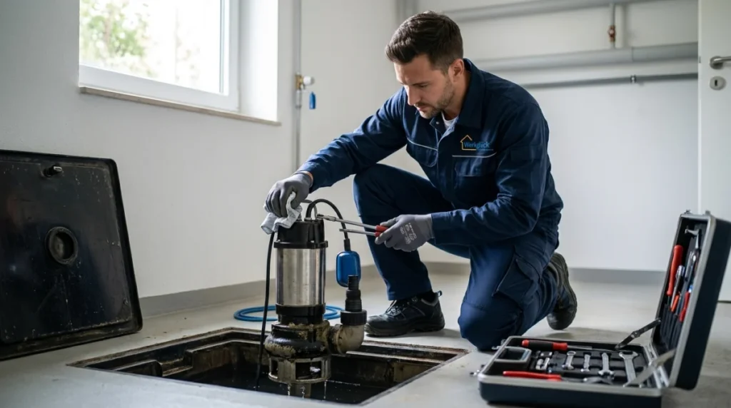 Schmutzwasserpumpe warten und reinigen