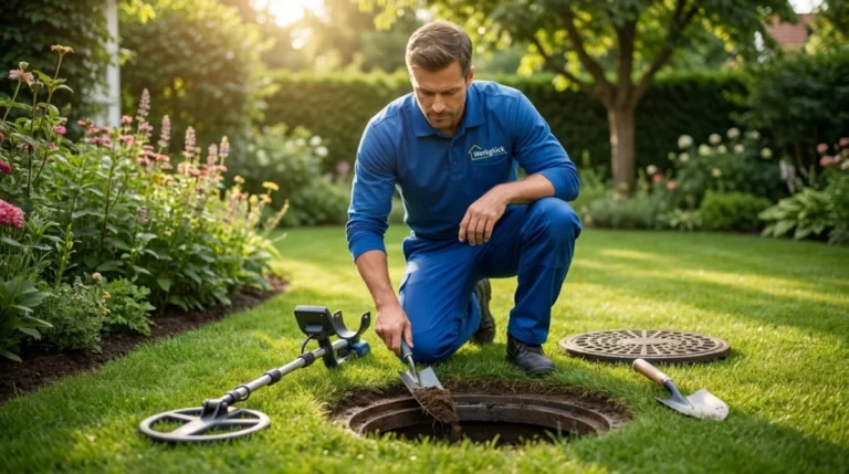 Schachtabdeckungen im Garten finden und freilegen